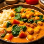 Rezept: Veganes Kichererbsencurry